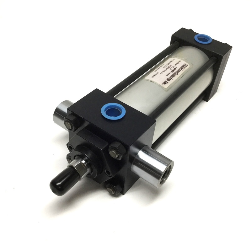 New  Open box TRD Bimba 2″ x 4″ Pneumatic Cylinder 2″ Bore, 4″ Stroke, 3/8″ NPT, 250psi