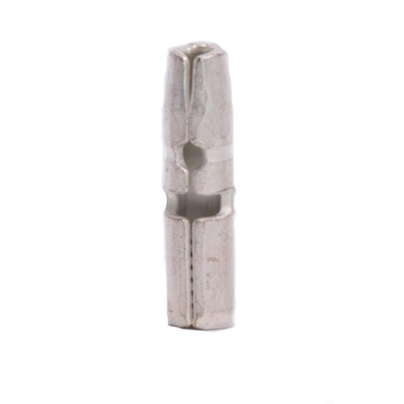 Non-Insulated Male Bullet Connector 22-18 Gauge .157 Tab – 100 Pack