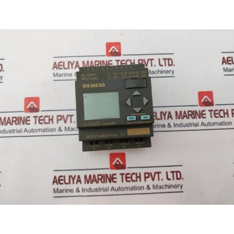 Siemens 6Ed1 052-1Md00-0Ba6 Logic Module Logo 12/24Rc Dc 12/24V 8Xdc