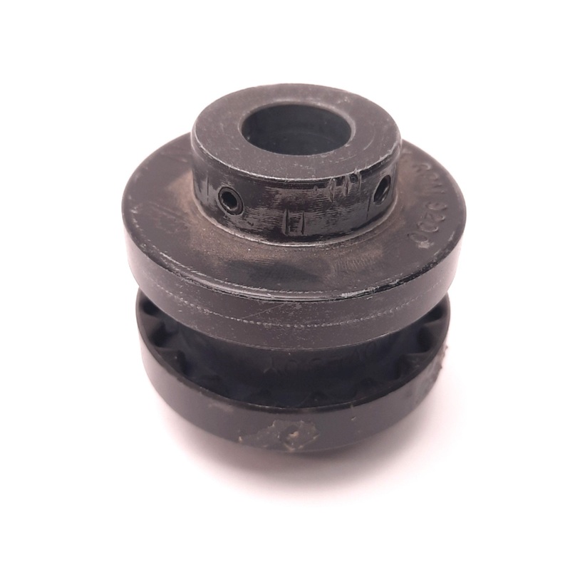 Used Woods 3J Coupling Hub Assembly w/ Insert 1/2″ to 5/8″ Bore, 2.06″ OD, 2″ Length