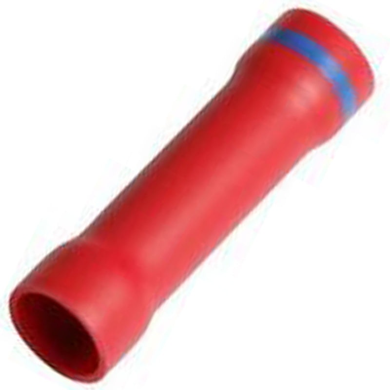 Vinyl Insulated Step Down Butt Connector – 8 Gauge to 16-14 Gauge – 10 or 100 Pack