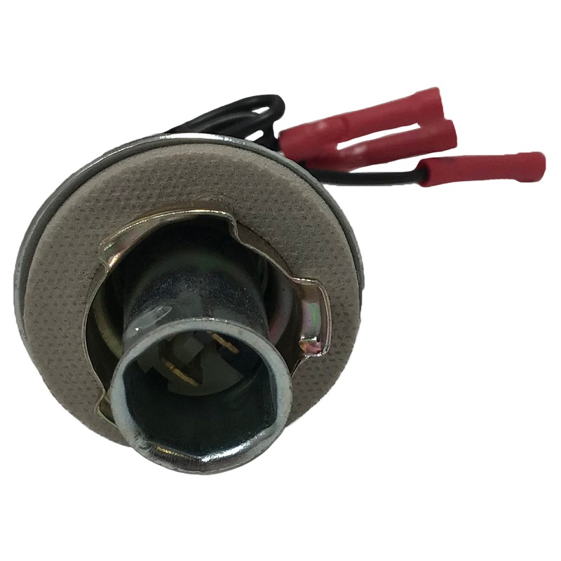 (2) Combination Front & Tail Light Socket Assembly Front Standard S-68 Lamp Pigtail