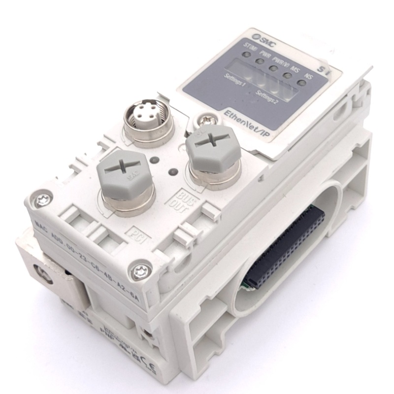 New SMC EX600-SEN3 Ethernet/IP Fieldbus SI Unit, 32-Output PNP, 2-Port, M12, 24VDC