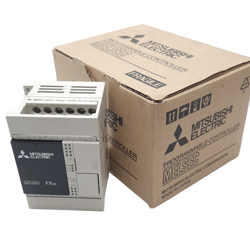 New Mitsubishi FX3S-14MT/DSS Programmable Controller, 24VDC, 8 In, 6 Out, Source