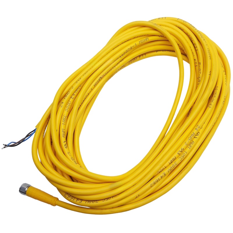 New  Open box Turck PKGV 3M-10 PicoFast Cordset 3-Pin M8 Female to Flying Leads 125VAC 4A, 10m