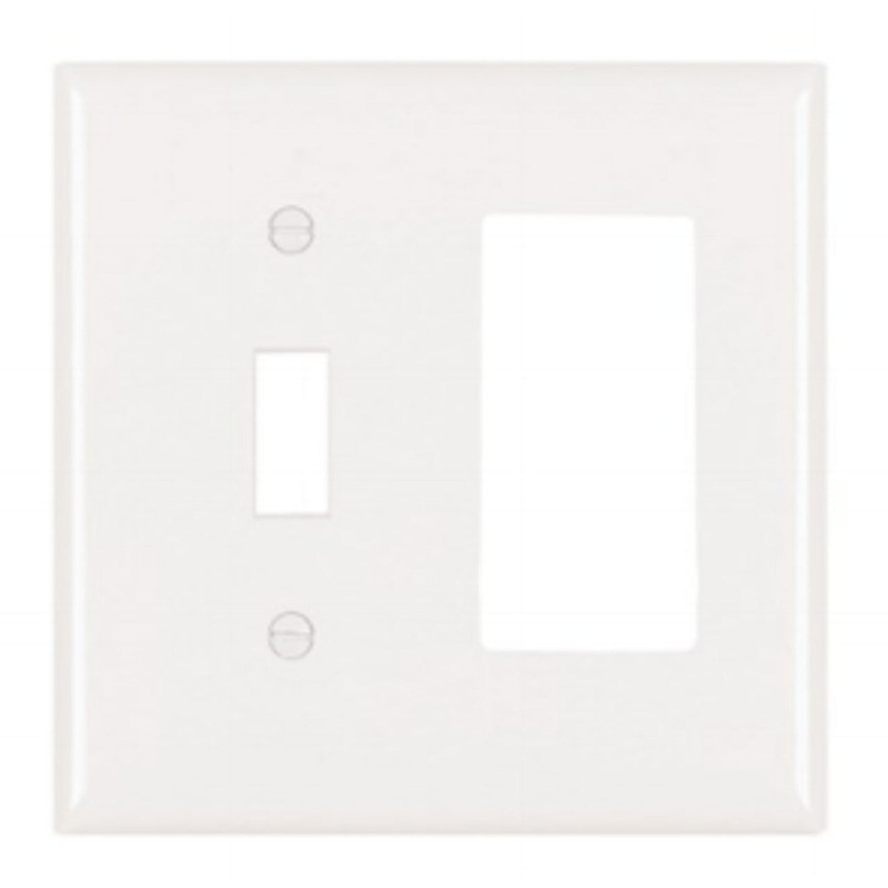 Trademaster Plate, 2 Gang, White By Pass & Seymour TP126-W