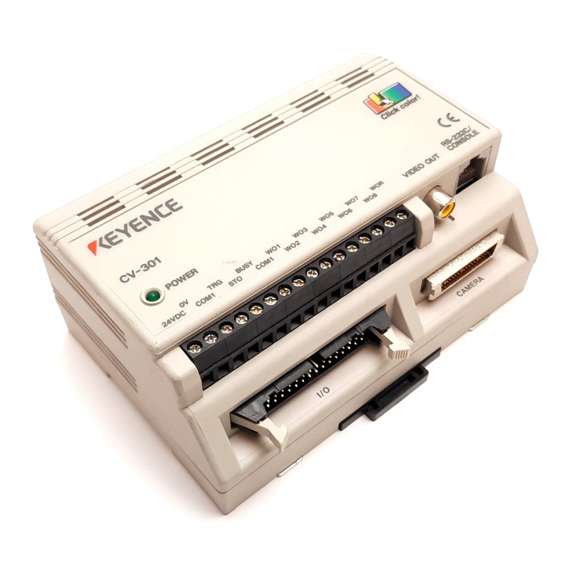 Used Keyence CV-301 Compact Machine Vision Color System Camera Controller Module