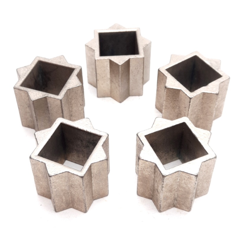 Used Lot of 5 Star Drive Adapter Sleeve, 17mm Inside, 22mm Outside, 24mm Long