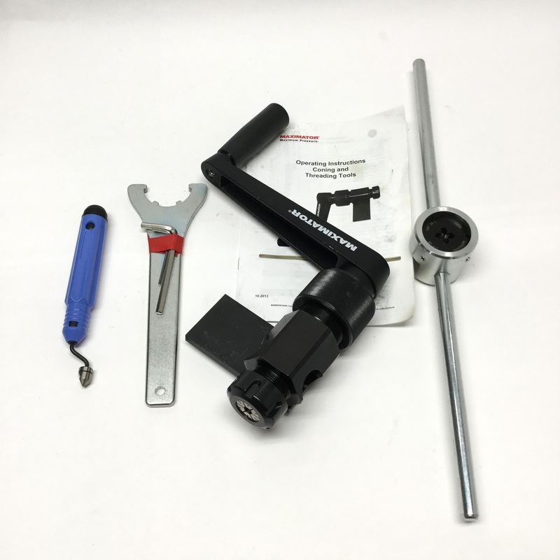 Used Maximator Manual Threading and Coning Tools 1/4″ OD Pipe/Pressure Tubing