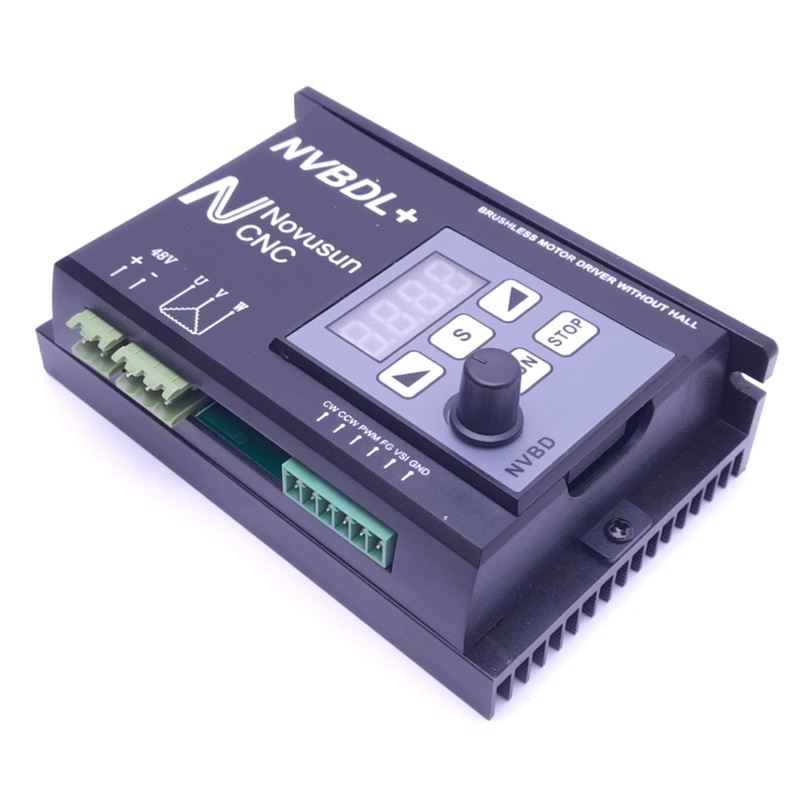 Used Novosun CNC NVBDL+ Brushless Motor Driver, 12000rpm Max, 24-60VDC, 600W Max