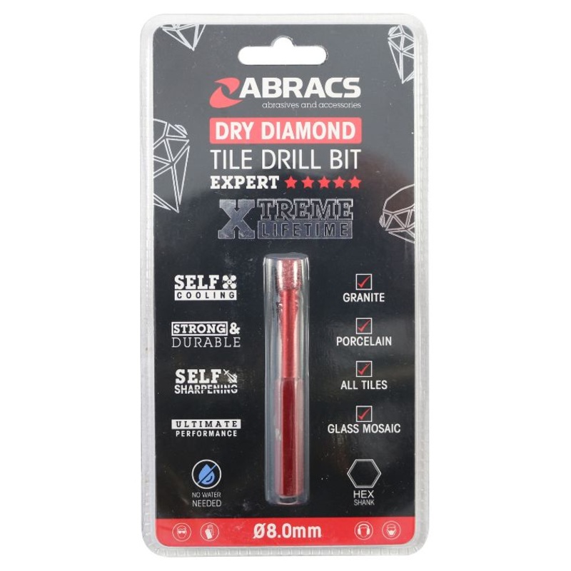 Abracs Diamond Tile Drill Bit 8mm