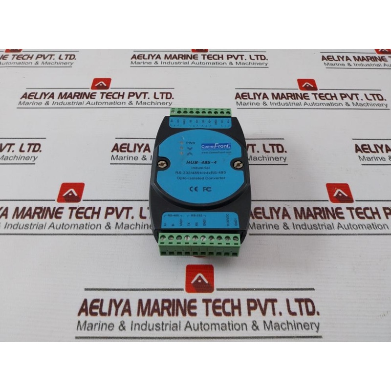 Commfront Hub-485-4 Industrial Opto-isolated Converter Rs-232/485 4Xrs-485