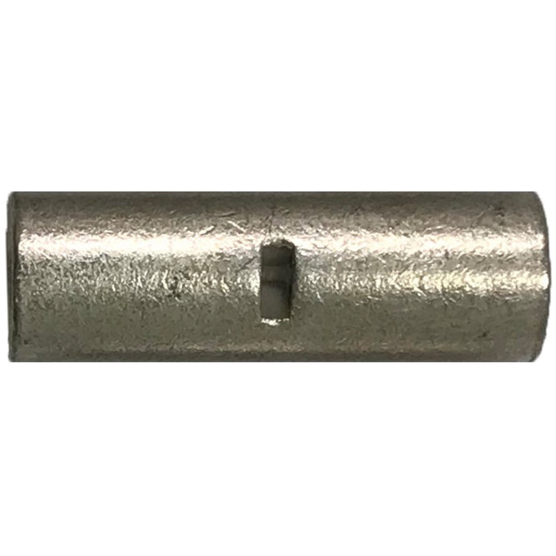 6 AWG Non-Insulated Butt Connector – Seamless – 10 to 1000 Pack – Made in USA