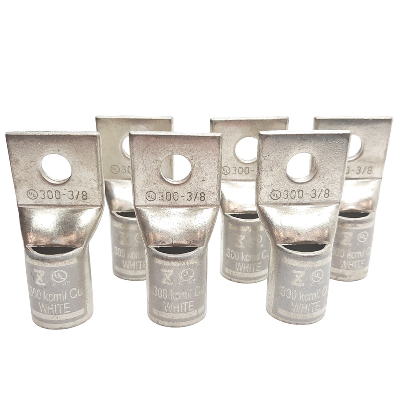 New Lot of 6 Ferrules Direct SB30038 Compression Lug 25.4mm x 30.2mm, 300MCM