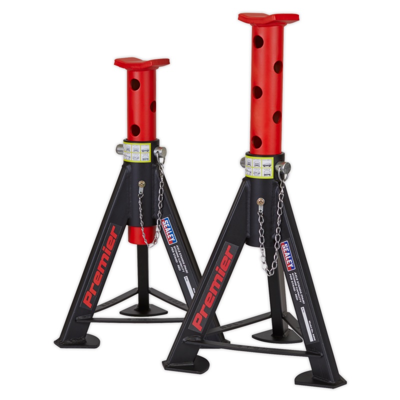 *SPECIAL PRICE* – Axle Stands (Pair) 6 Tonne Capacity per Stand – Red – AS6R