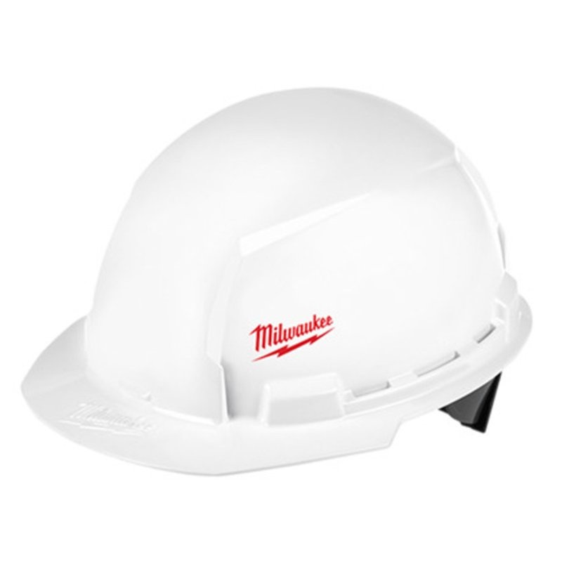 Front Brim Hard Hat w/4pt Ratcheting Suspension, Type 1, Class E (Small Logo) By Milwaukee 48-73-1021
