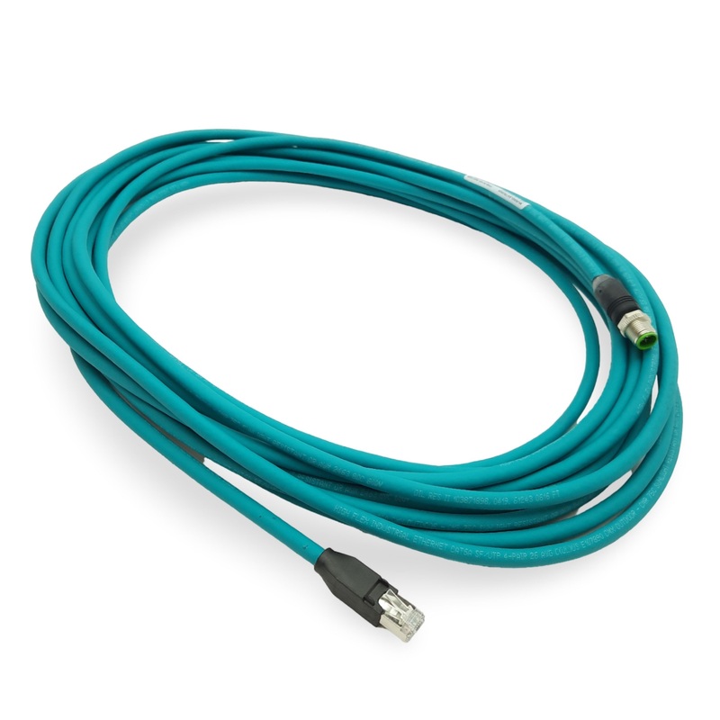 New  Open box Murr Elektronik 7700-51101-S4X1000 Ethernet Cordset M12 8-P Male X-Code RJ45 10m