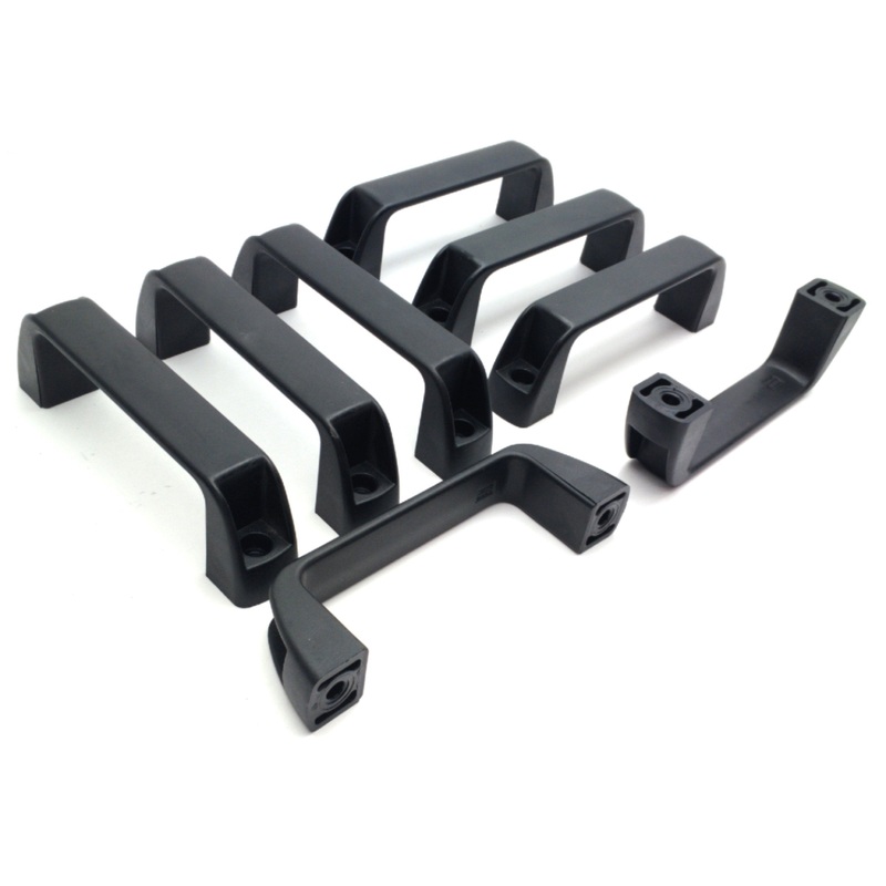 Used Lot of 8 GAMM 6333200 Plastic Cabinet U-Handle 132mm C2C 45mm High 6.5mm Bolts