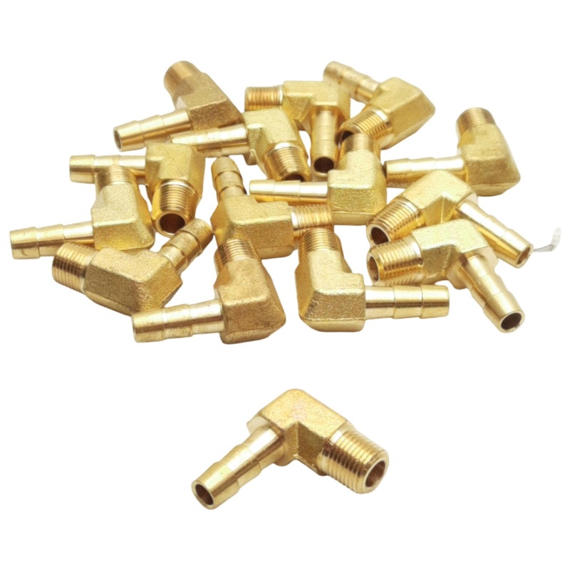 New Lot of 15 Midland 32038 Hose Barb Elbow 1/4″ Hose Barbed, 1/8″ Male NPTF, 150psi