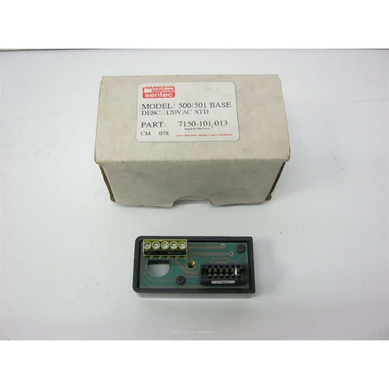 New Warner Bernstein 500/501 Base, 120VAC Control Module, NO/NC, 7150-101-013