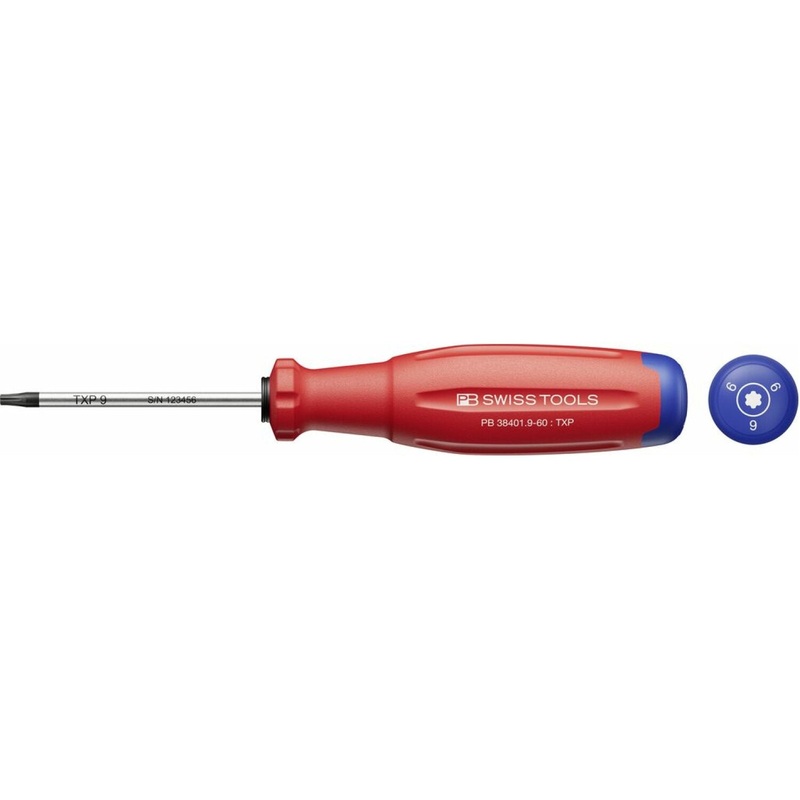 PB Swiss PB 38401.9-60 SwissGrip Evo Screwdriver For TorxPlus Screws TXP 9