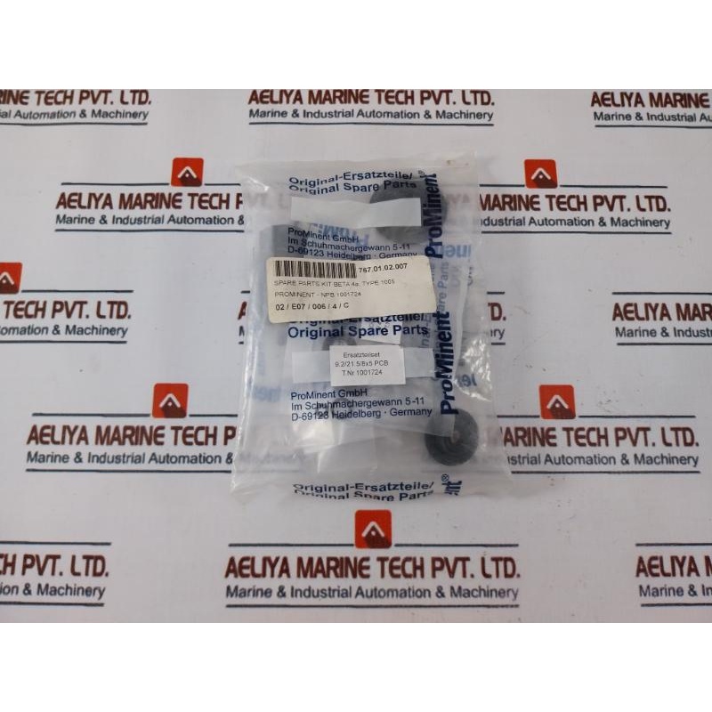 Prominent 1001724 Spares Kit For Use With Solenoid Diaphragm Dosing Pump