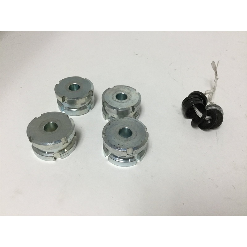 Used Lot of 4 Wasi Precision Adjusters, Height: 18.2mm to 23mm, OD: 32mm, ID: 9.1mm