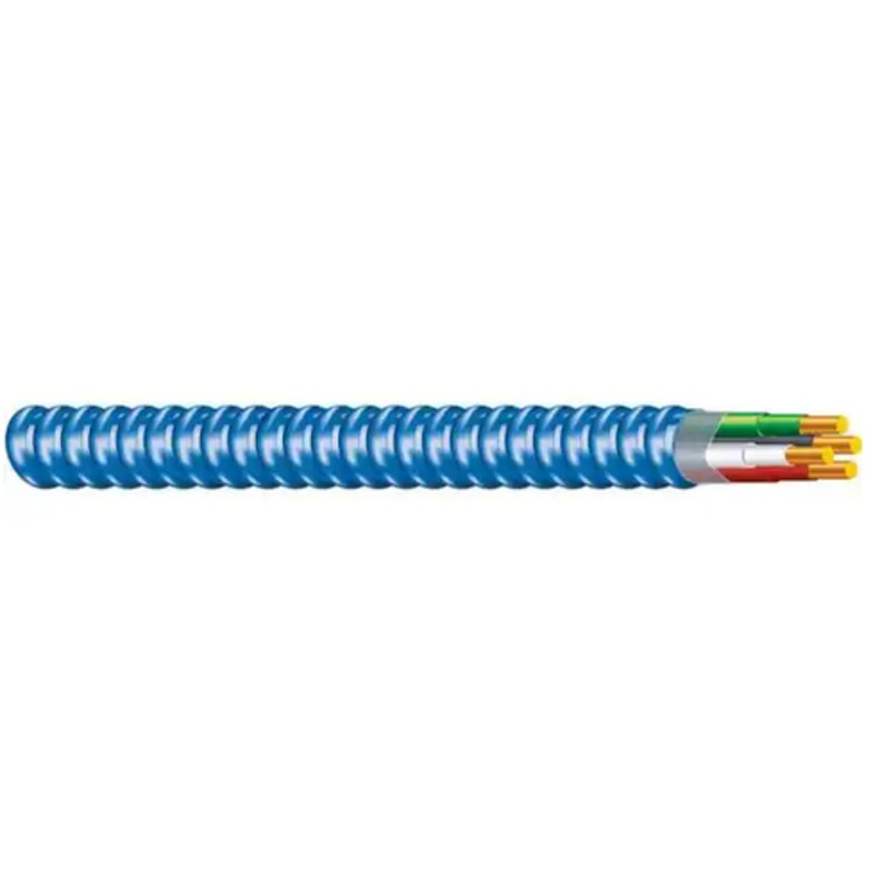 Southwire  12/3 X 250 ft. Solid Blue CU MC (Metal Clad) Armorlite Cable #55276501