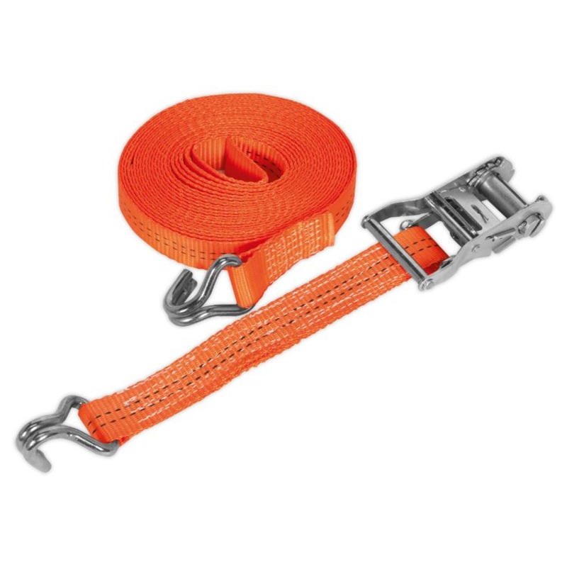 Sealey Ratchet Strap 35mm x 8M Polyester Webbing 2000kg Breaking Strength
