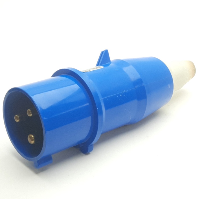 Used Bals CEE Norm 21013 Industrial Plug Fitting, 3-Pin, 2-Pole, 32A, 250VAC