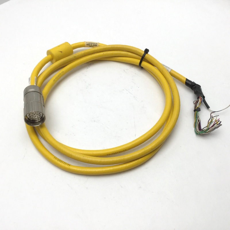 Used Parker 71-025010 Shielded Servo Cable For Static Use, 6′, 10 Twisted Pairs 24AWG