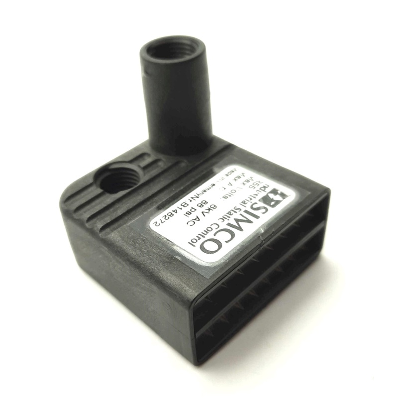 Used SIMCO R55 Right Angle Ionizing Air Nozzle, 6kVAC, 88PSI, 1/4″NPT