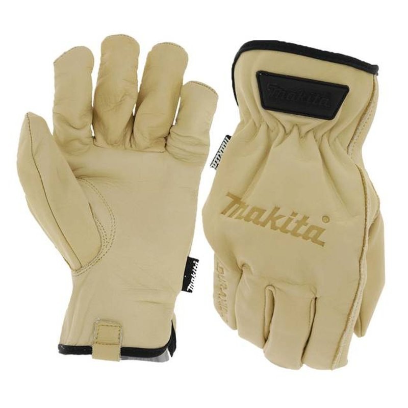 Cow Driver Gloves, 100% Genuine Leather, X-Large By Makita T-04204