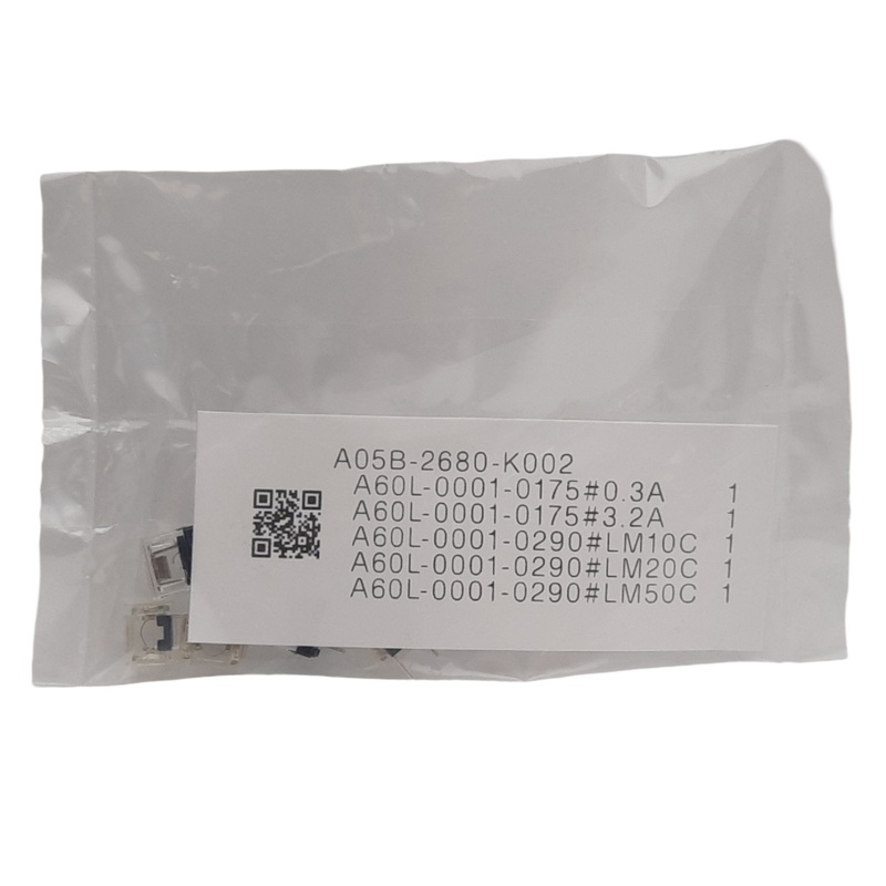 New Fanuc A05B-2680-K002 Spare Fuse Kit, for E-Stop Unit R30BM+, Includes 5 Fuses