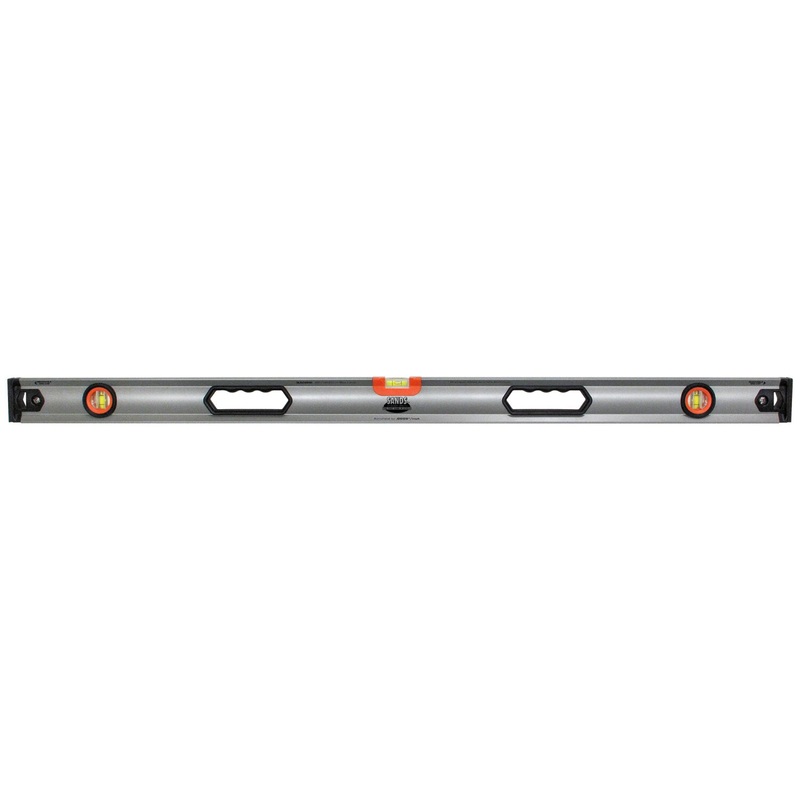 Sands Level & Tool SLBZ72HH 72″ Professional Aluminum Box Level with Hand Holes (3 Vials)