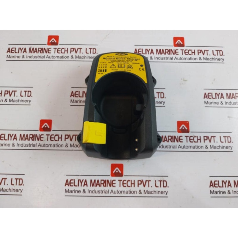 Wolf Rc-212 Quick Charger For Rechargeable Torch 12Vdc 1500 Ma Ip20 (No Adaptor)