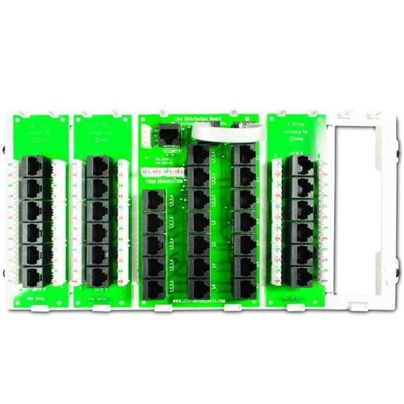 18 Port Structured Media Cabling Panel By Leviton 47603-18P