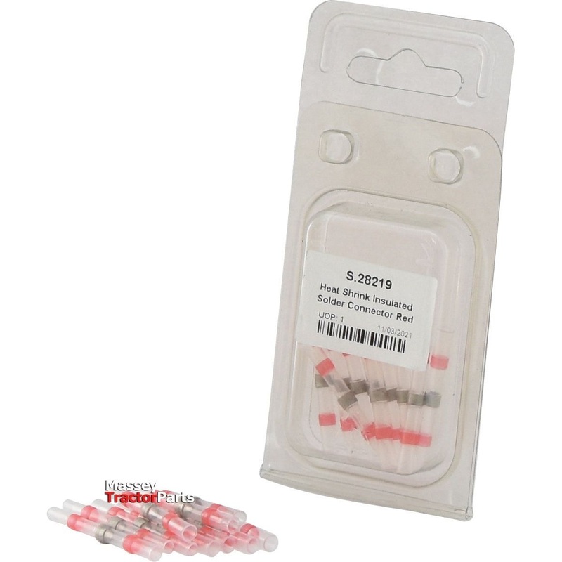 Heat Shrink Insulated Solder Connector Red (10 pcs. Agripak) | Sparex Part No.S.28219