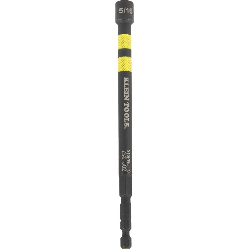 Klein Tools 516PNDHC Hollow Magnetic Color-Coded Power Nut Driver, 5/16″