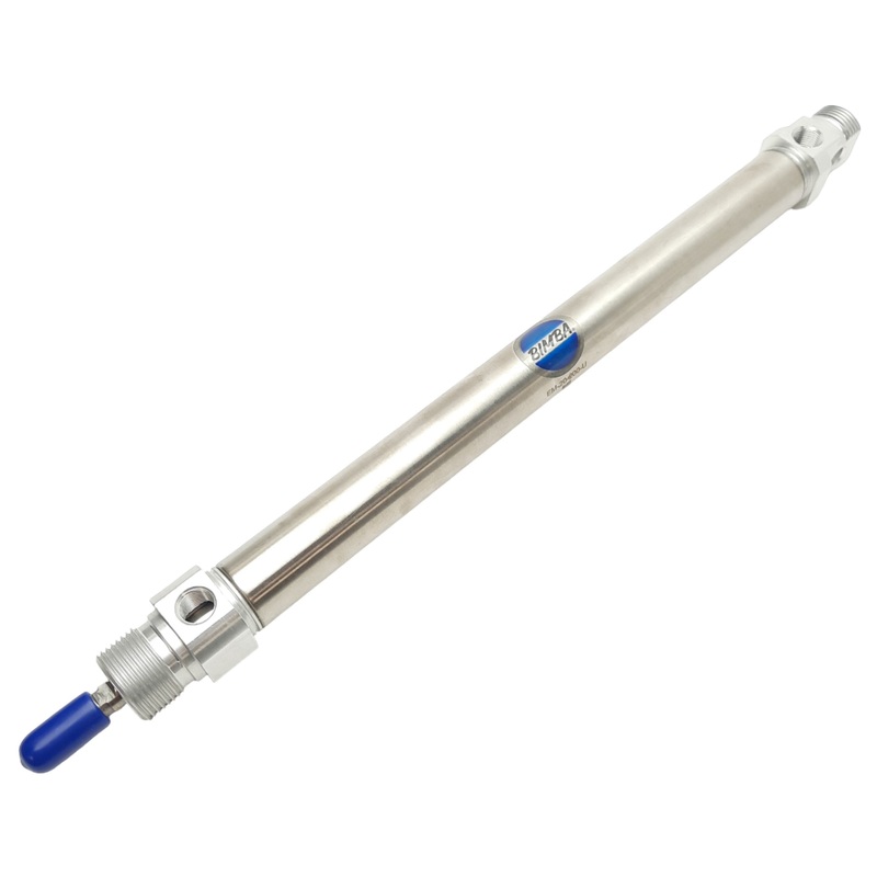 New Bimba EM-20-200-U Pneumatic Cylinder, 20mm Bore, 200mm Stroke, 1.0MPa Max, G1/8