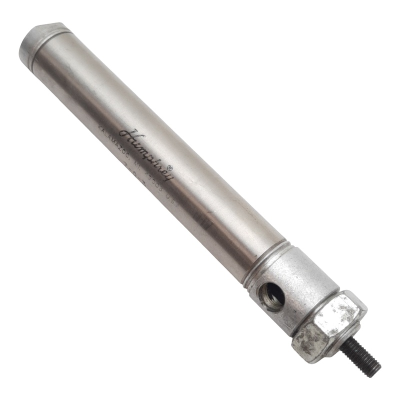 Used Humphrey 7-D-3 Pneumatic Cylinder, 3/4in Bore, 3in Stroke, 1/8in NPT, 0-200psig