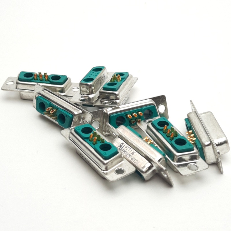 Used Lot of 9 Molex FM7W2S-K121 D-Sub Connector, Female, 5-Pin, 5 Amps