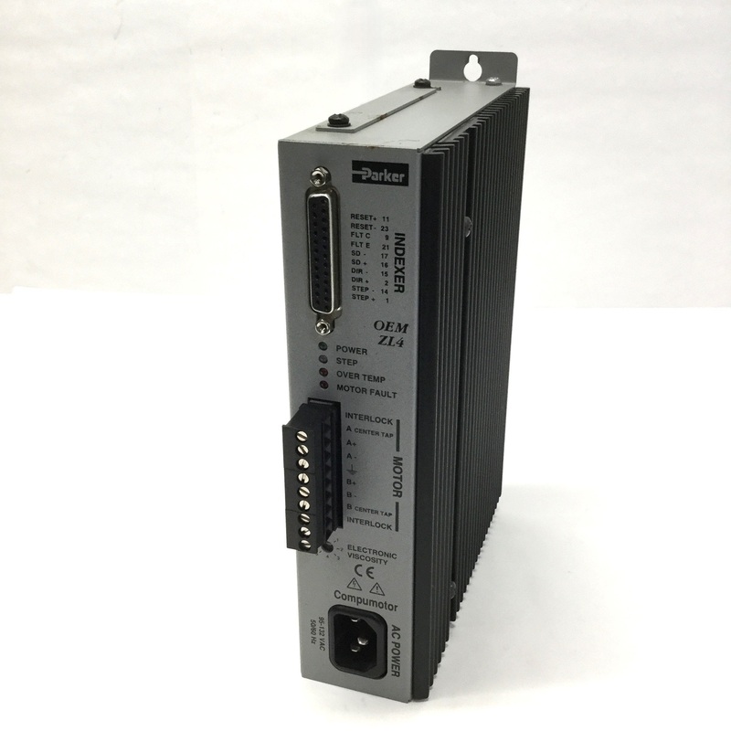 Used Parker OEMZL4 Compumotor Stepper Motor Drive, 1-Axis, 170VDC 4A Bus, 120VAC