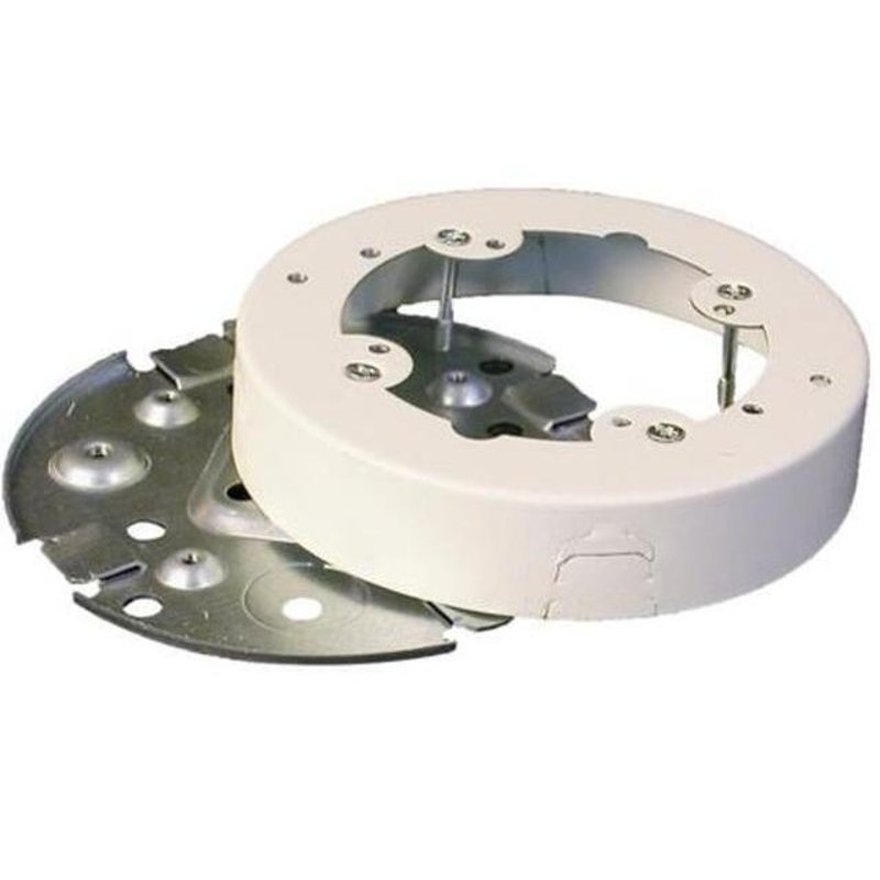 4-3/4″ Solid Base Fixture Box, 500/700 Series Raceway, Ivory By Wiremold V5738