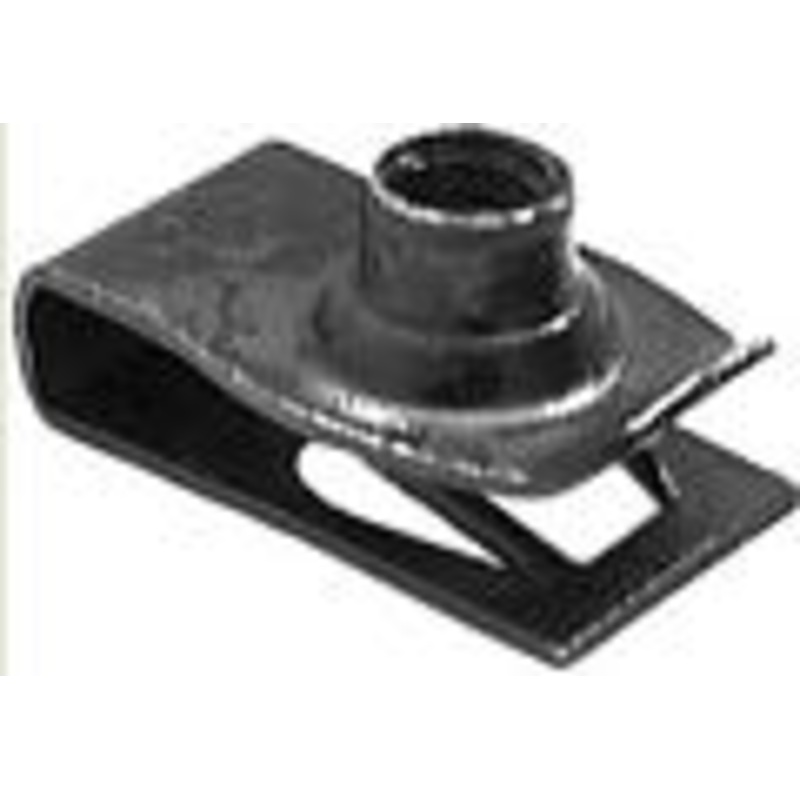 Black Phosphate Finish Extruded U Nut, 6