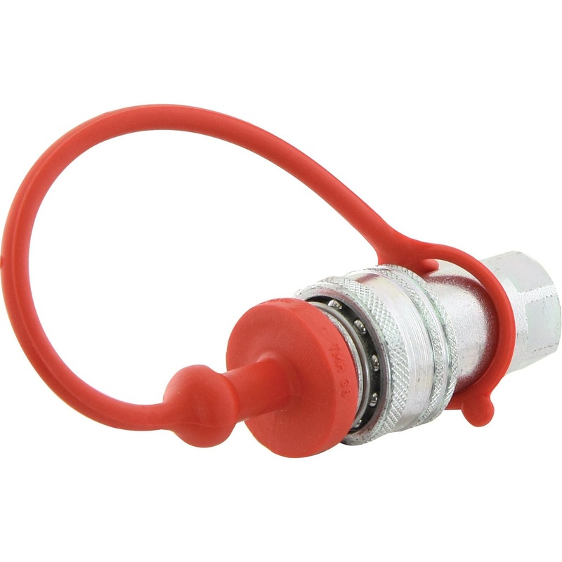 Faster Dust Plug Red PVC Fits 3/8” Female Coupling – TMH Series TMH 38 – S.113079