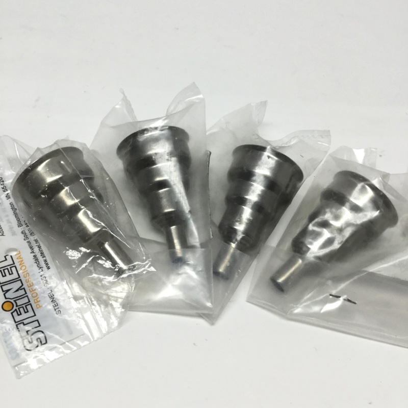New Lot of 4 Steinel 110050176 Heat Gun 9mm Reducer Nozzle Tips, Welding/Soldering