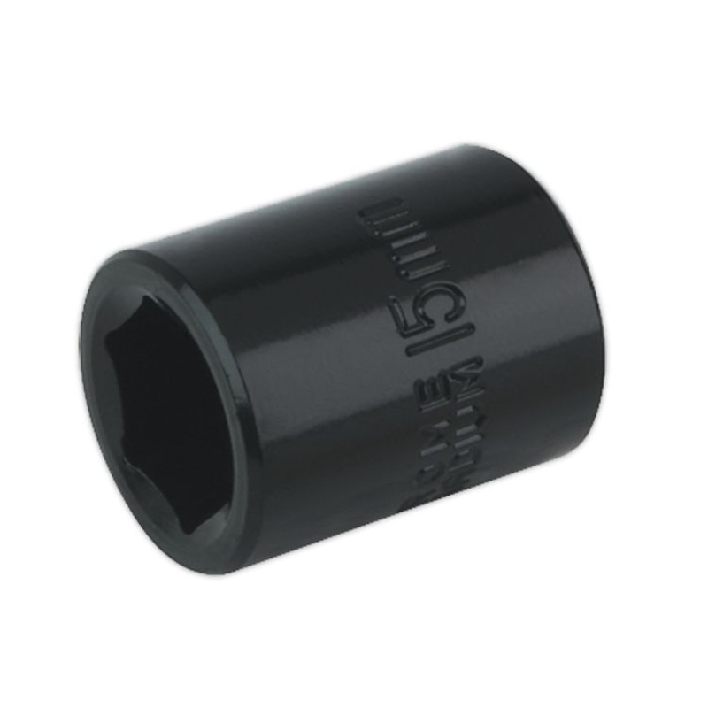 Sealey Impact Socket 15mm 3/8″ Drive (Premier) – 6pt