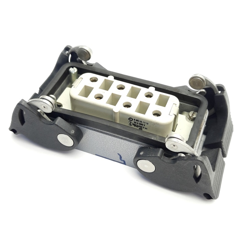 Used Harting H-BS10.1710 Connector Receptacle W/ Phoenix Contact Housing 1771587