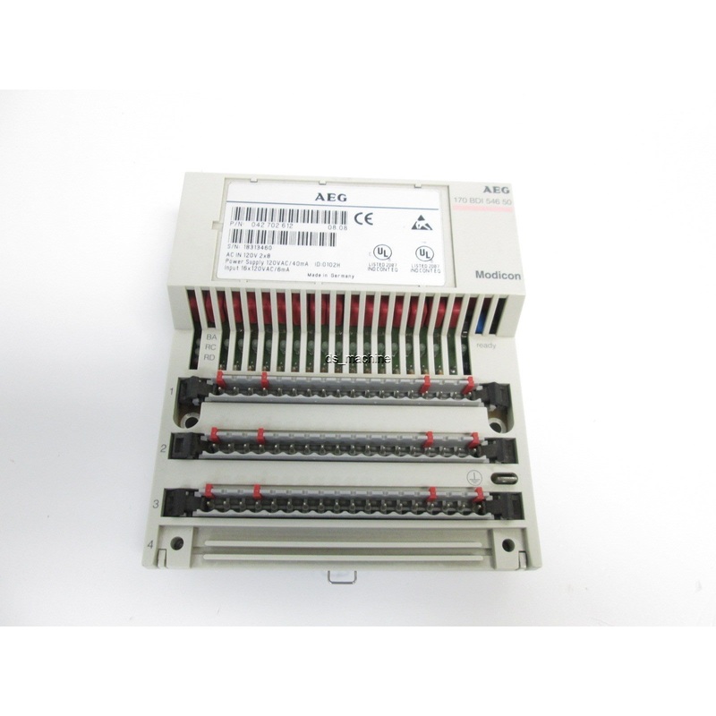 Used Modicon 170-BDI-546-50 Input Module, AC 120V 2×8, 16x120VAC Input